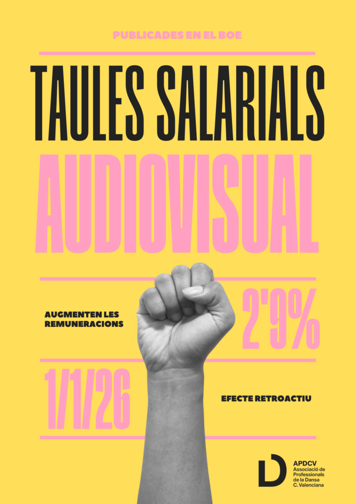 Tablas salariales del Convenio Colectivo del Audiovisual 2026 - APDCV